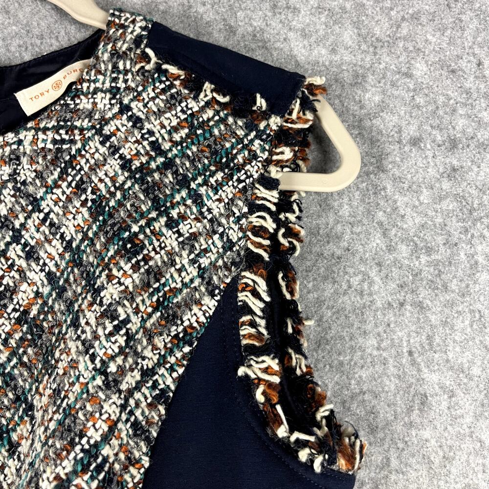 Tory Burch Tweed Pencil Dress Women 10 Textured Academia Career Old Money NEW - Picture 5 of 16